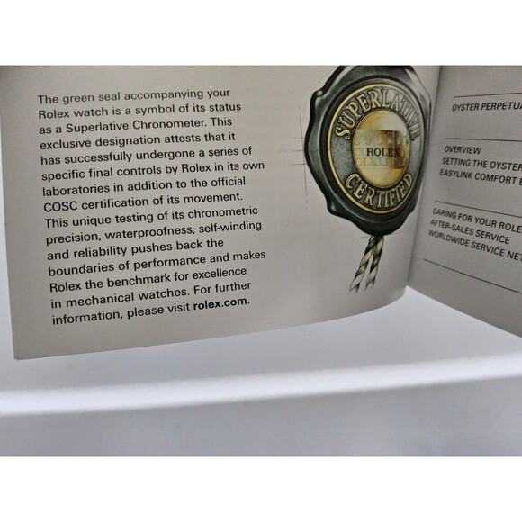 Rolex Oyster Perpetual Datejust Manual Booklet 553.52 Eng 9.2017 - Picture 5 of 5